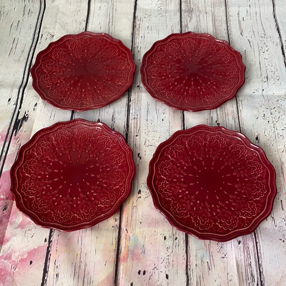 The Pioneer Woman Farmhouse Lace Salad Plates - Picture 2 of 5